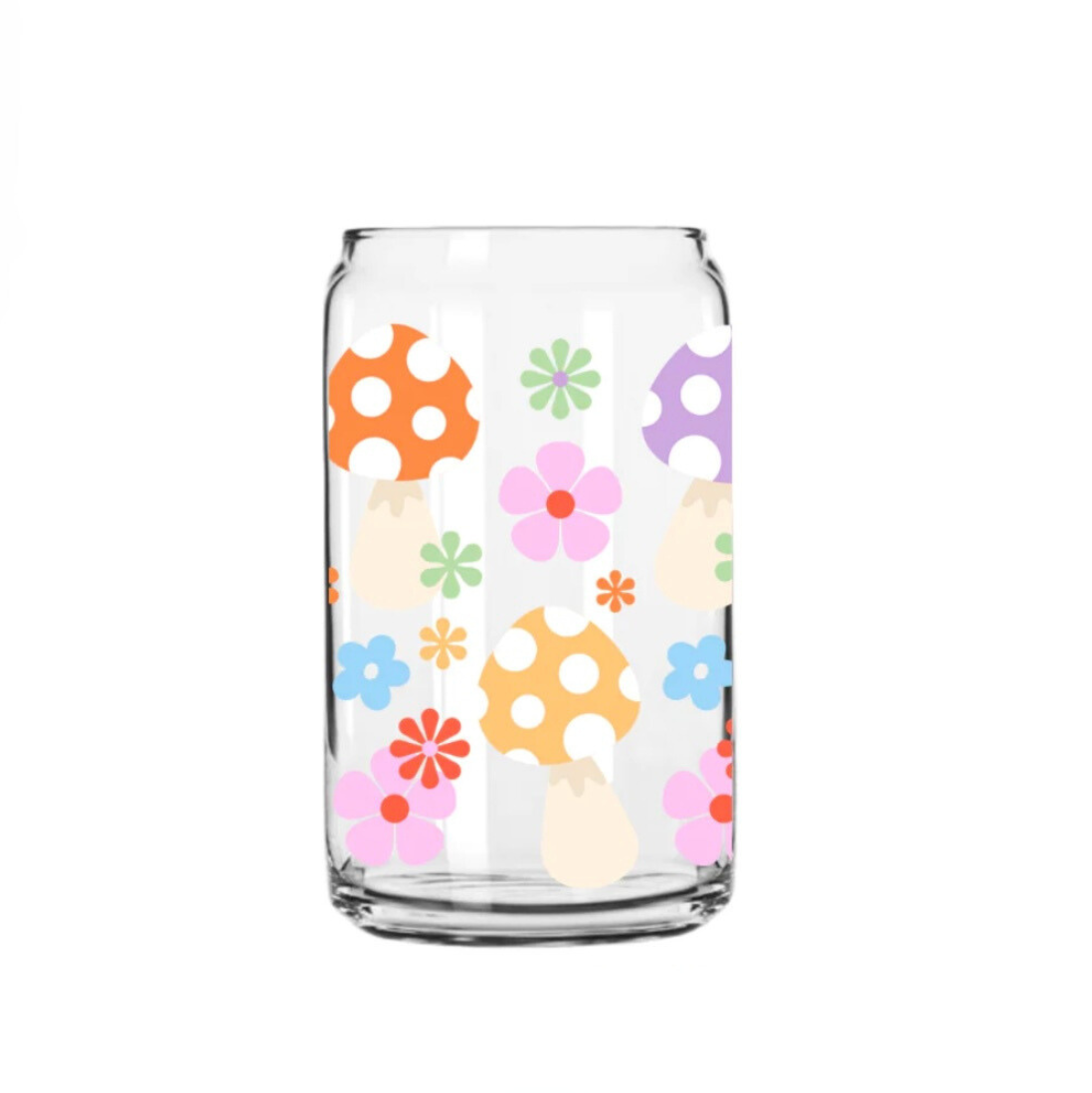 Groovy Mushroom | 16oz Glass Can