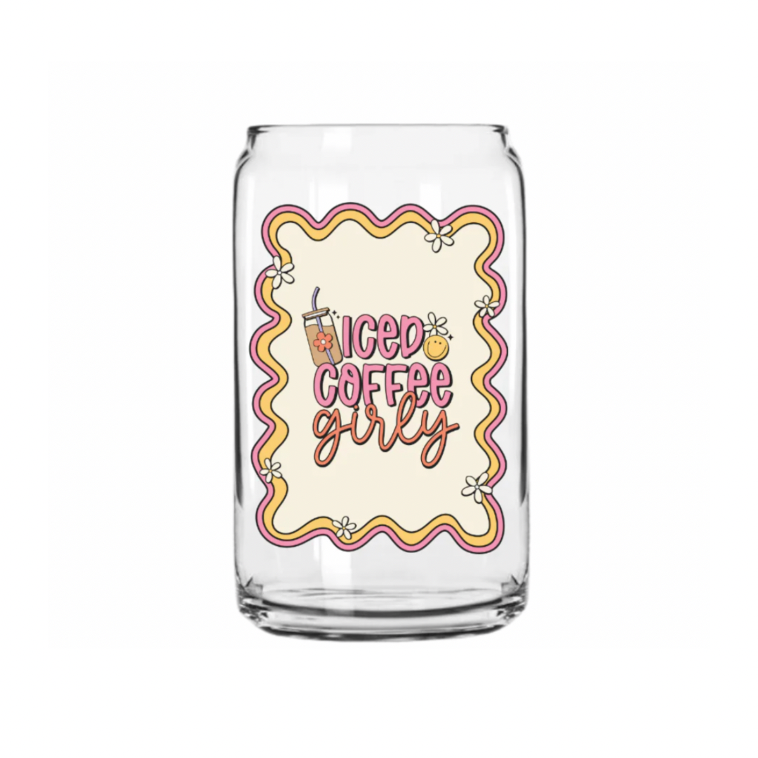 Iced Coffee Girly | 16oz Glass Can