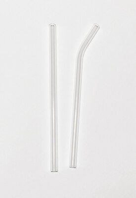 Clear Glass Straw