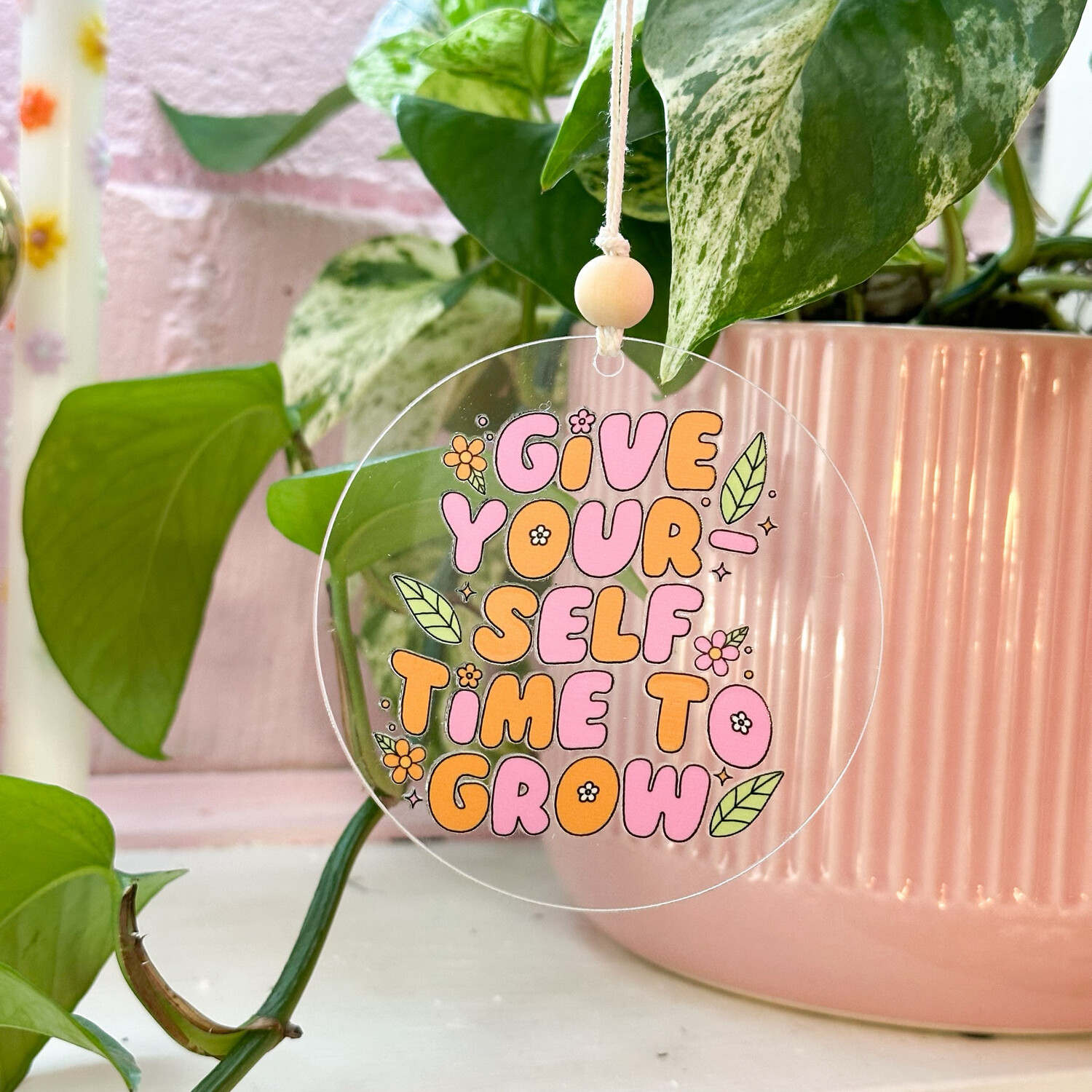 Grow | Acrylic Car Hanging