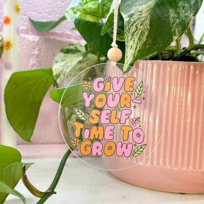 Grow | Acrylic Car Hanging