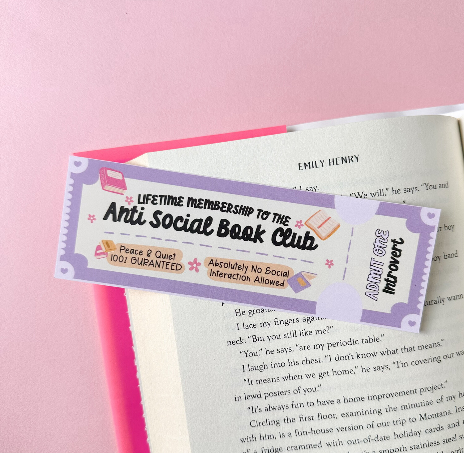 Anti Social Book Club | Bookmark