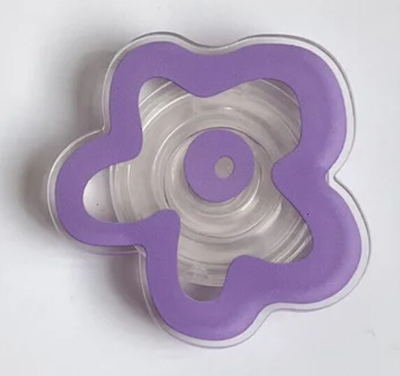 Clear Purple Phone Grip