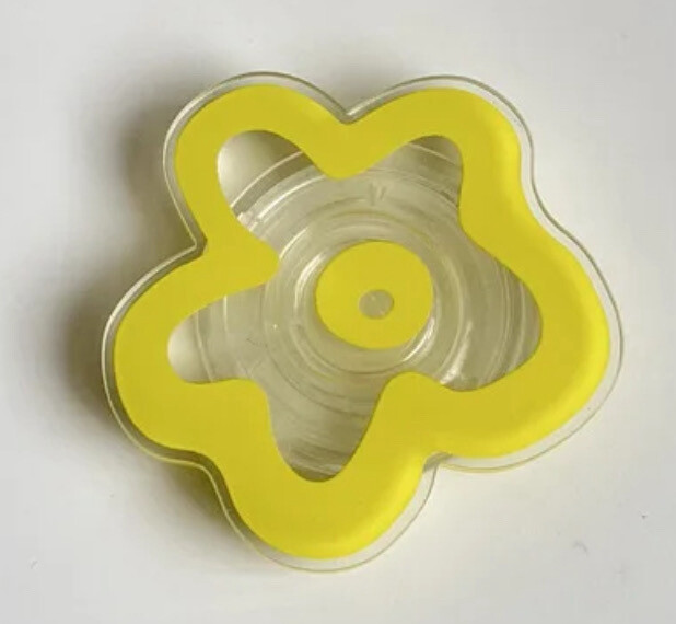 Clear Yellow Phone Grip