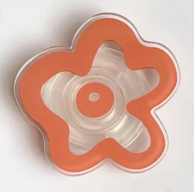 Clear Orange Phone Grip