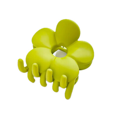 Lime Daisy Claw Clip