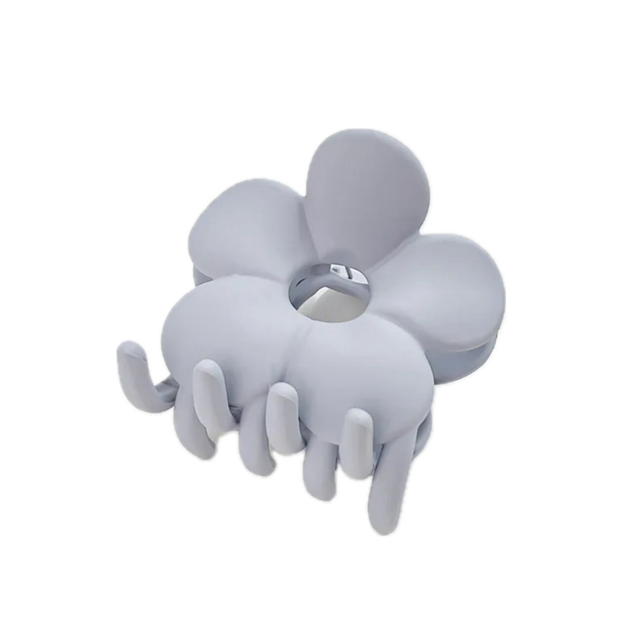 Blue Gray Daisy Claw Clip
