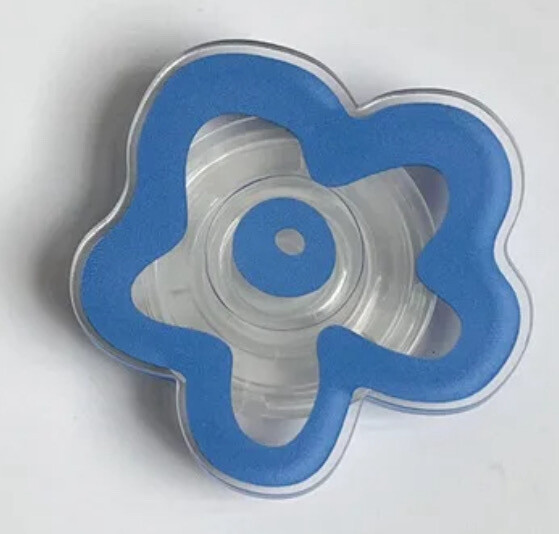 Clear Blue Phone Grip