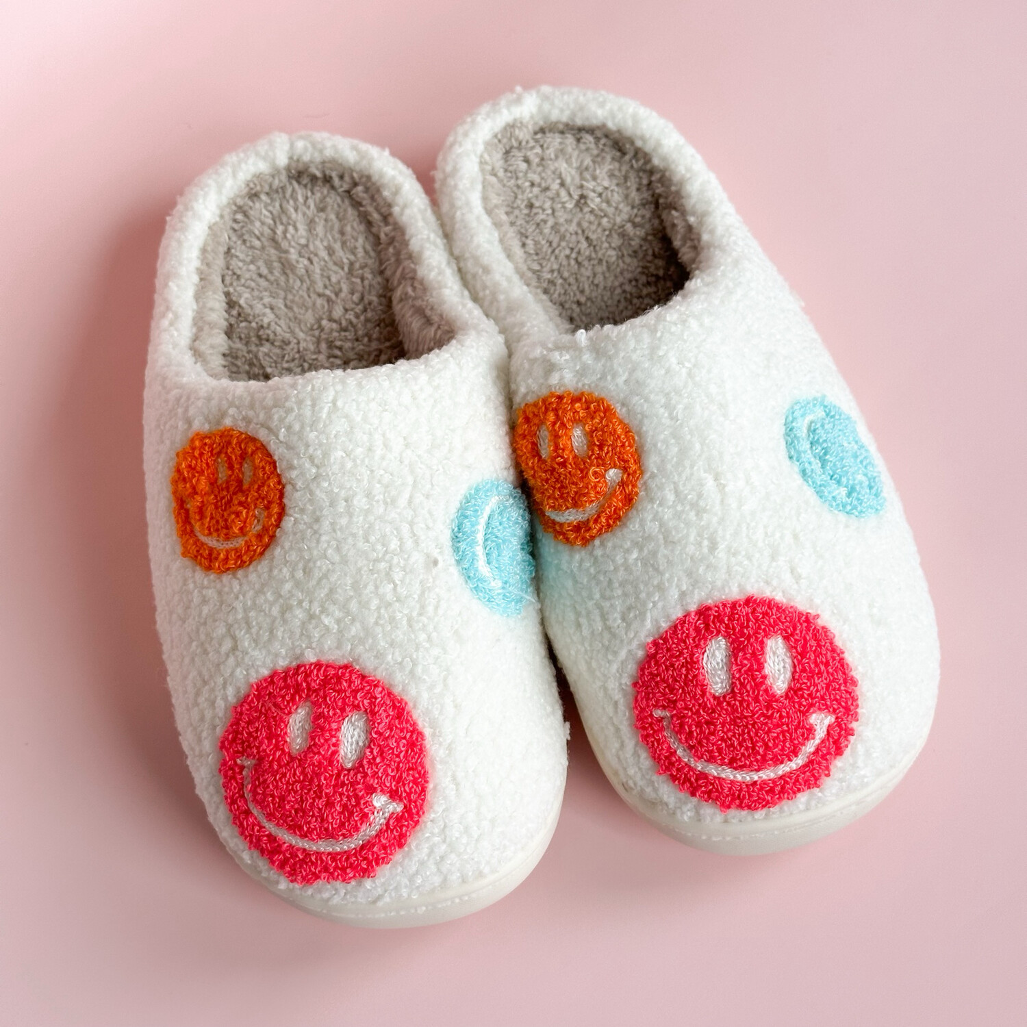 Bright Smiley Slippers