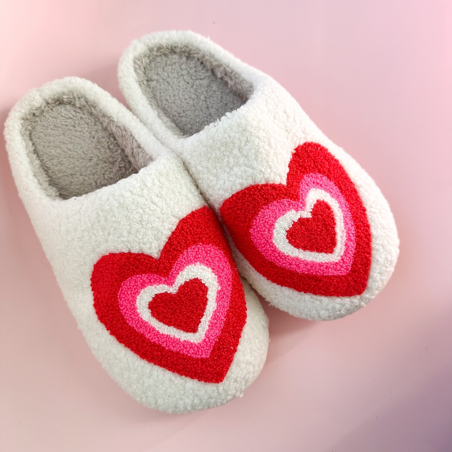 Layered Heart Slippers