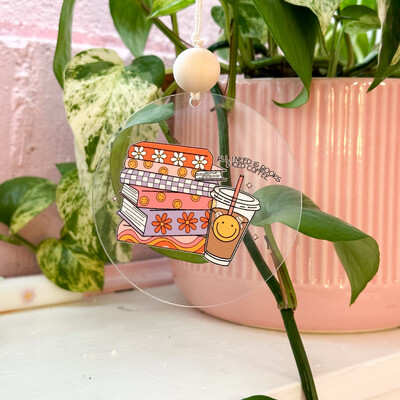 Books | Acrylic Car Hanging