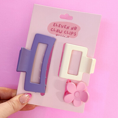 Claw Clip Set | Purple
