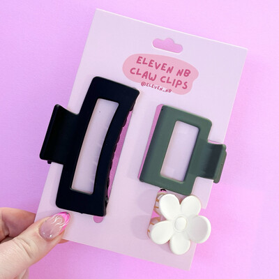 Claw Clip Set | Black