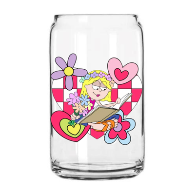Lizzie Reading | 16oz Glass Can