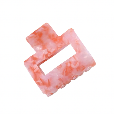Pink Marble Mini Claw Clip