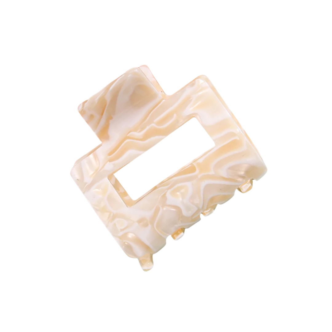 Creamy Pearl Mini Claw Clip