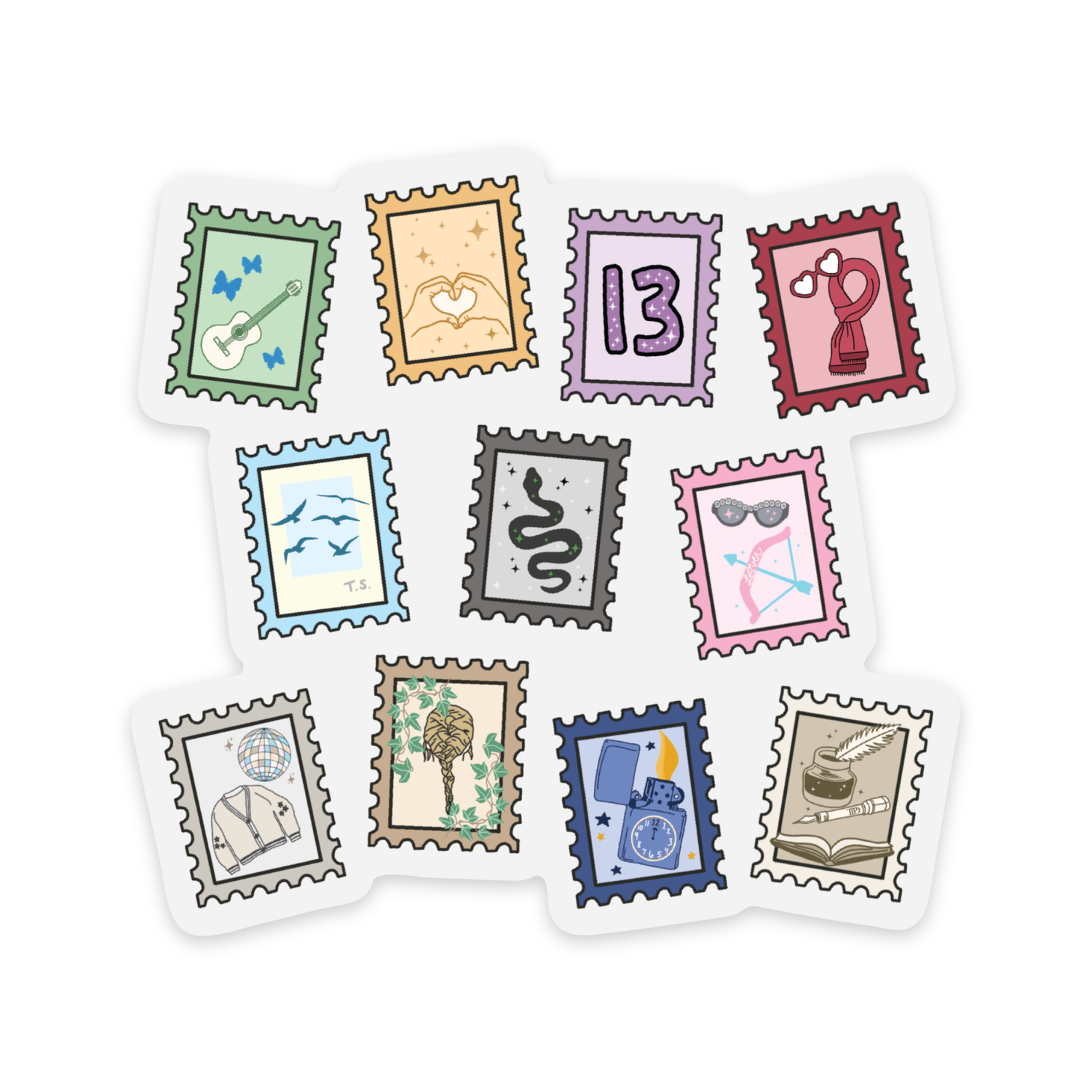 Eras Stamps | Weatherproof Sticker