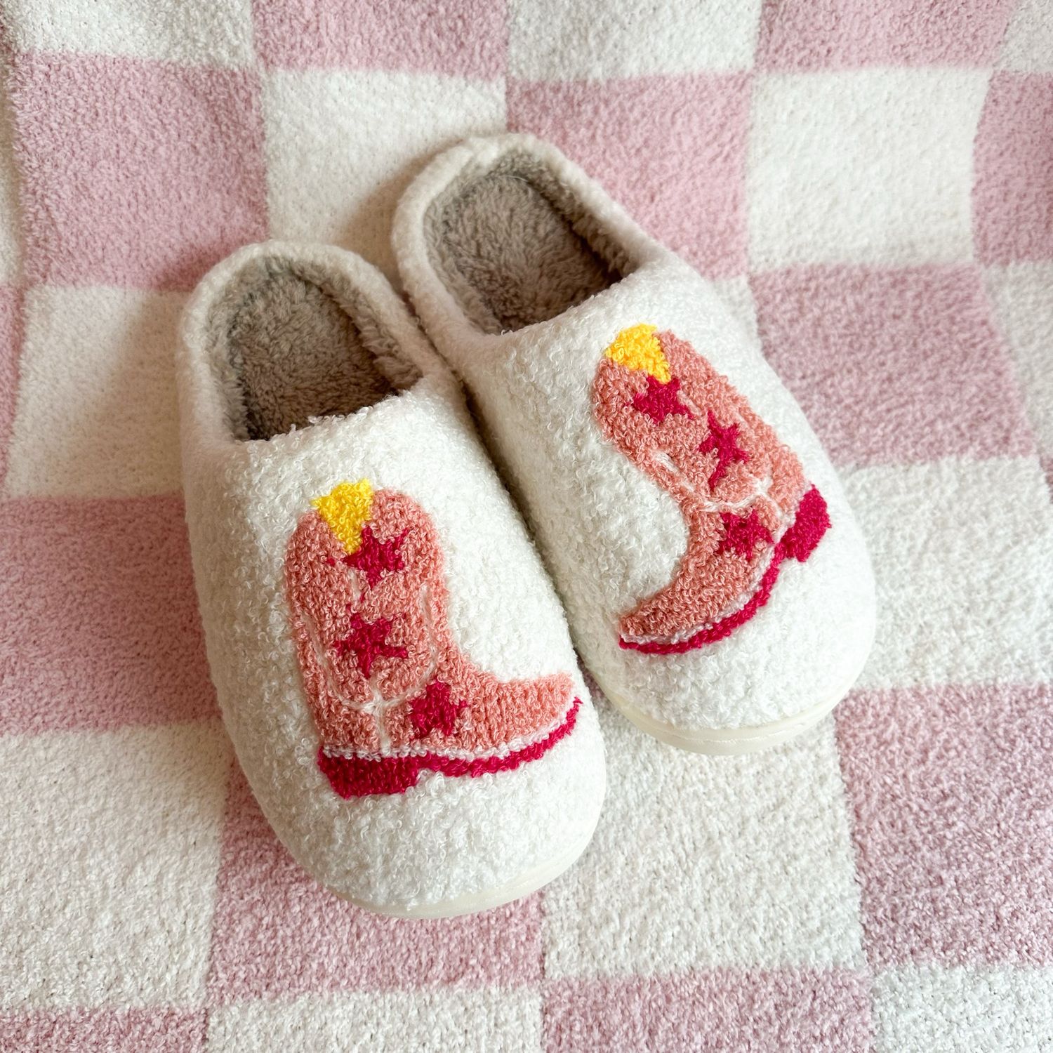 Cow Girl Boots Slippers