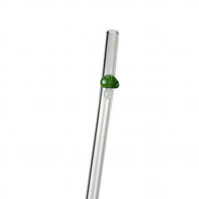Green Mushroom | Glass Straw