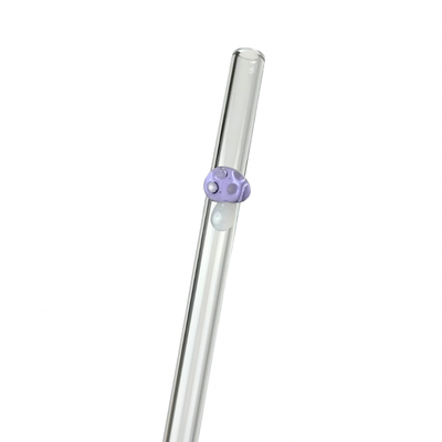 Purple Mushroom | Glass Straw