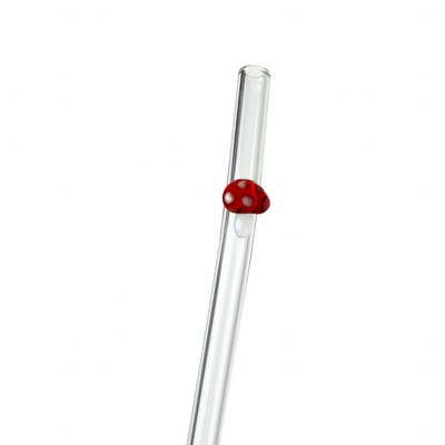 Red Mushroom | Glass Straw