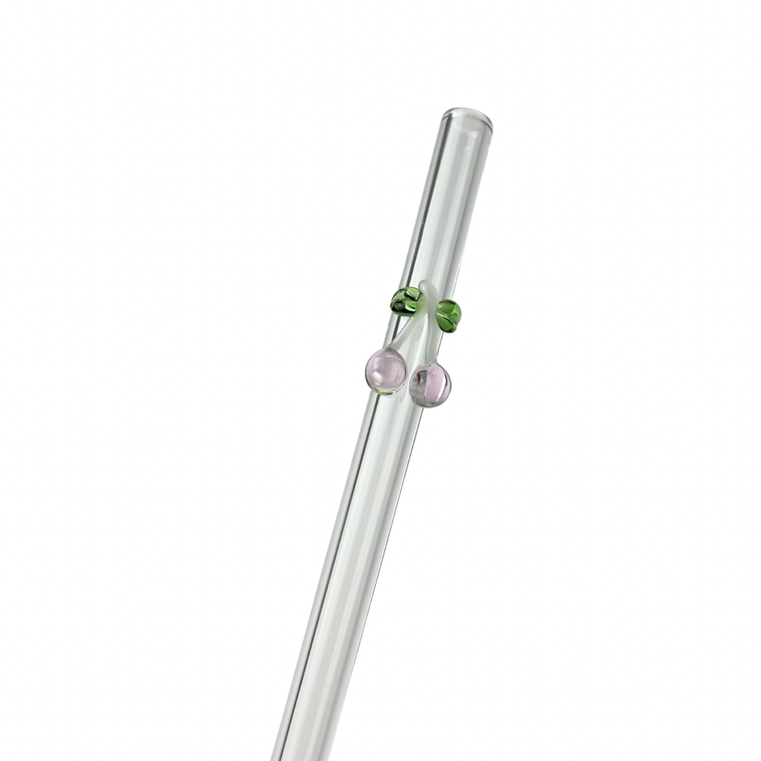 Pink Cherry | Glass Straw