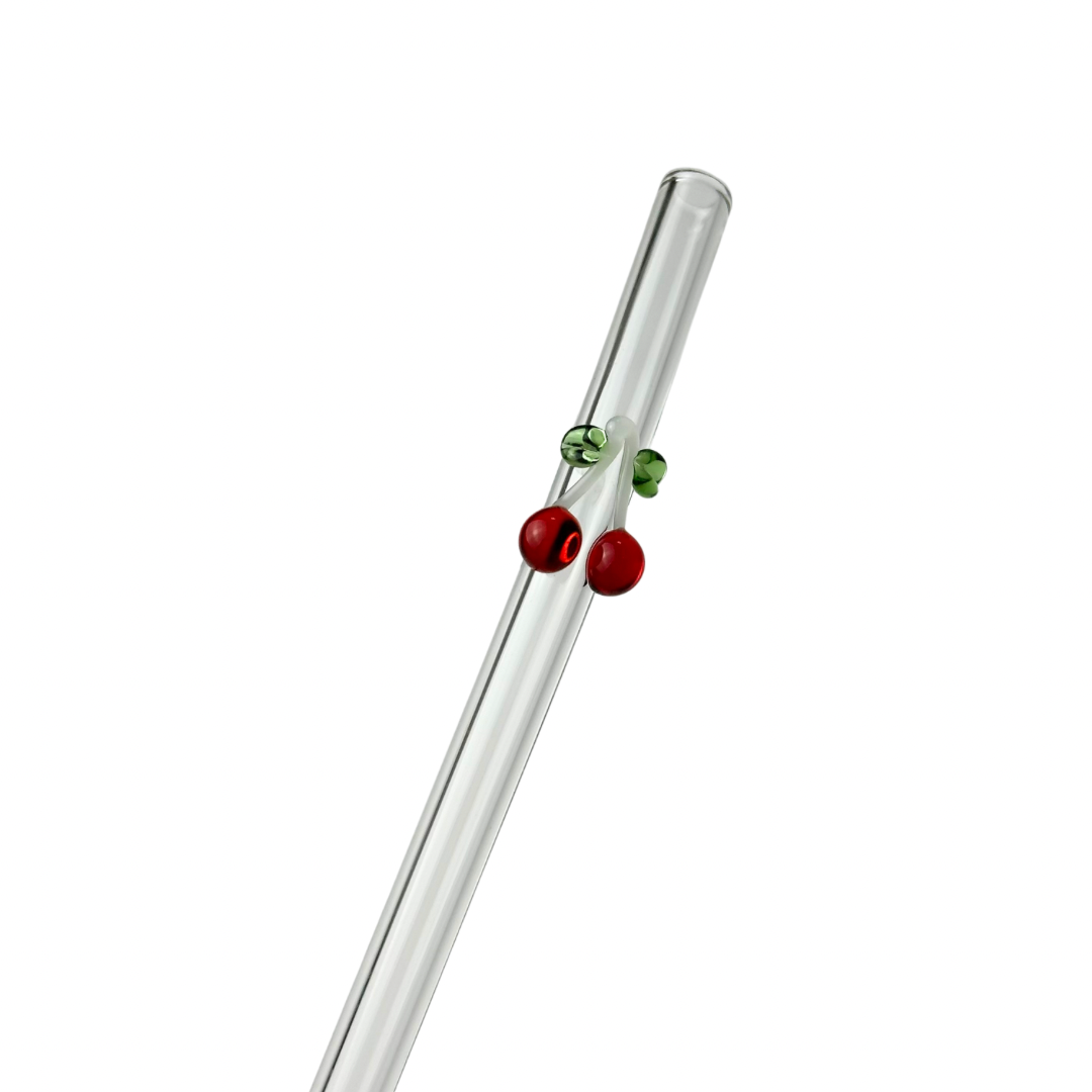 Red Cherry | Glass Straw