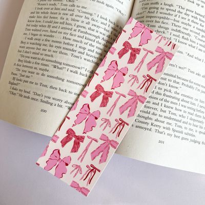 Pink Bows | Bookmark