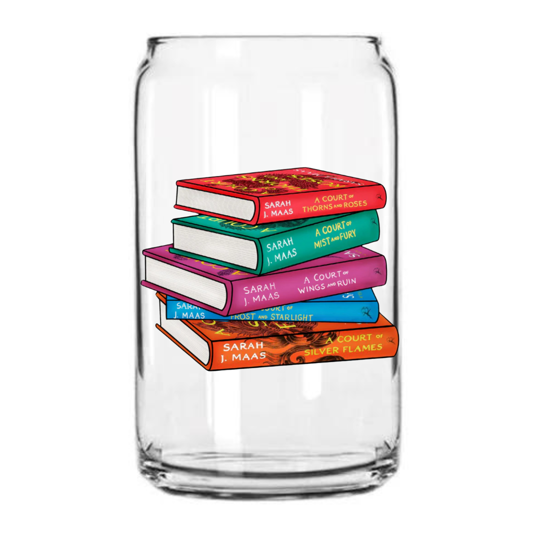 ACOTAR Book Stack | 16oz Glass Can
