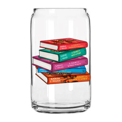 ACOTAR Book Stack | 16oz Glass Can