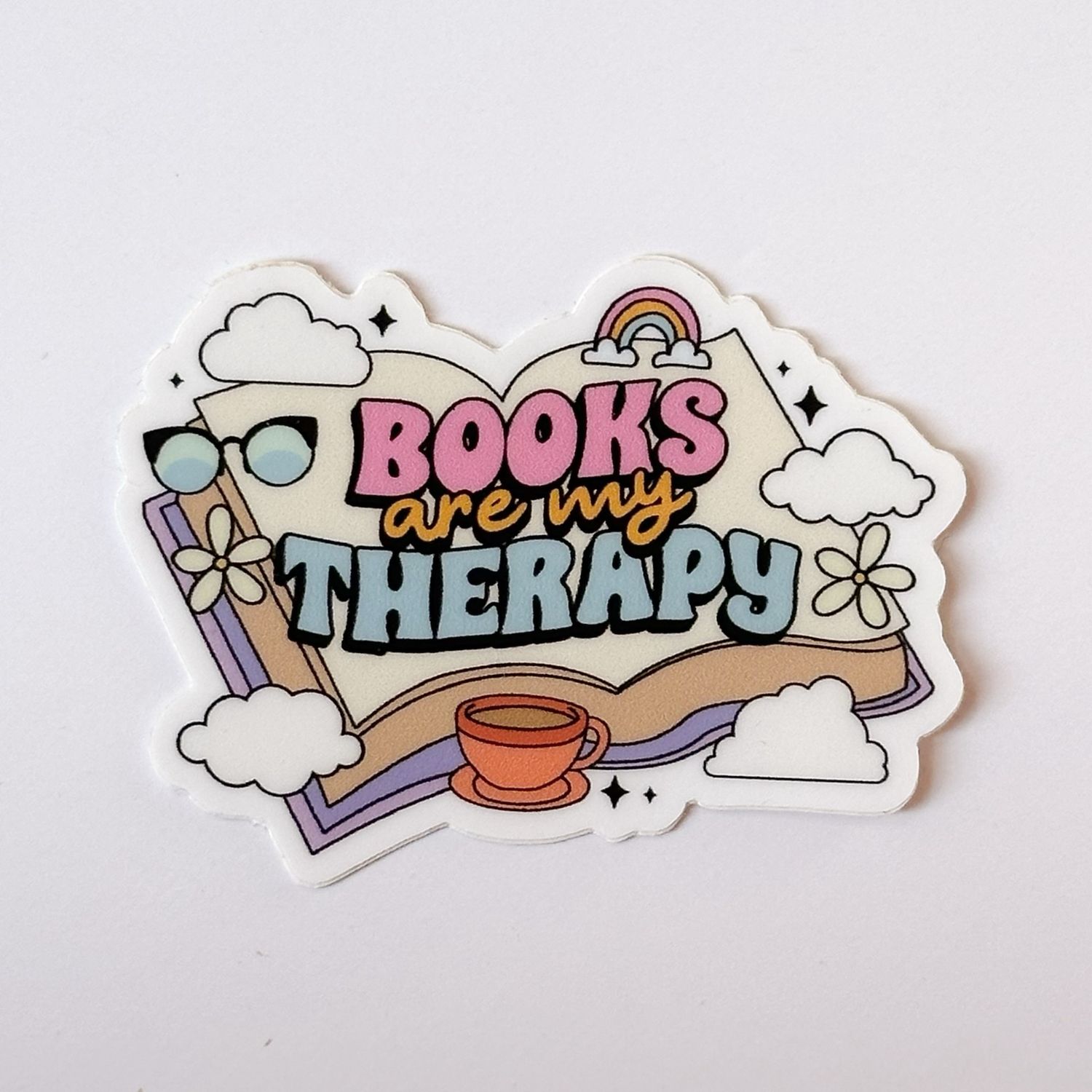 Book Are Therapy | Mini Sticker