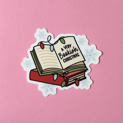 Bookish Christmas | Weatherproof Sticker
