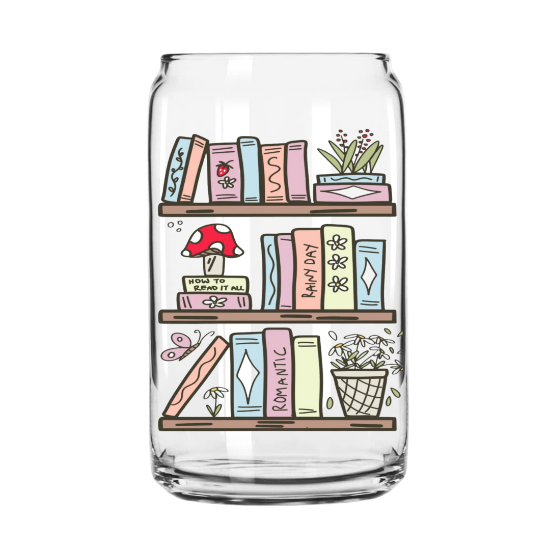 Book Shelf Glass Can