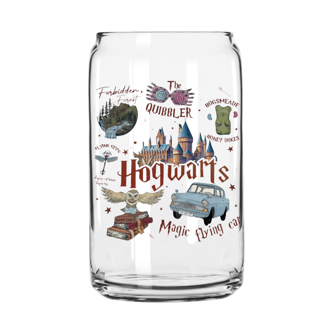 Hogwarts Glass Can