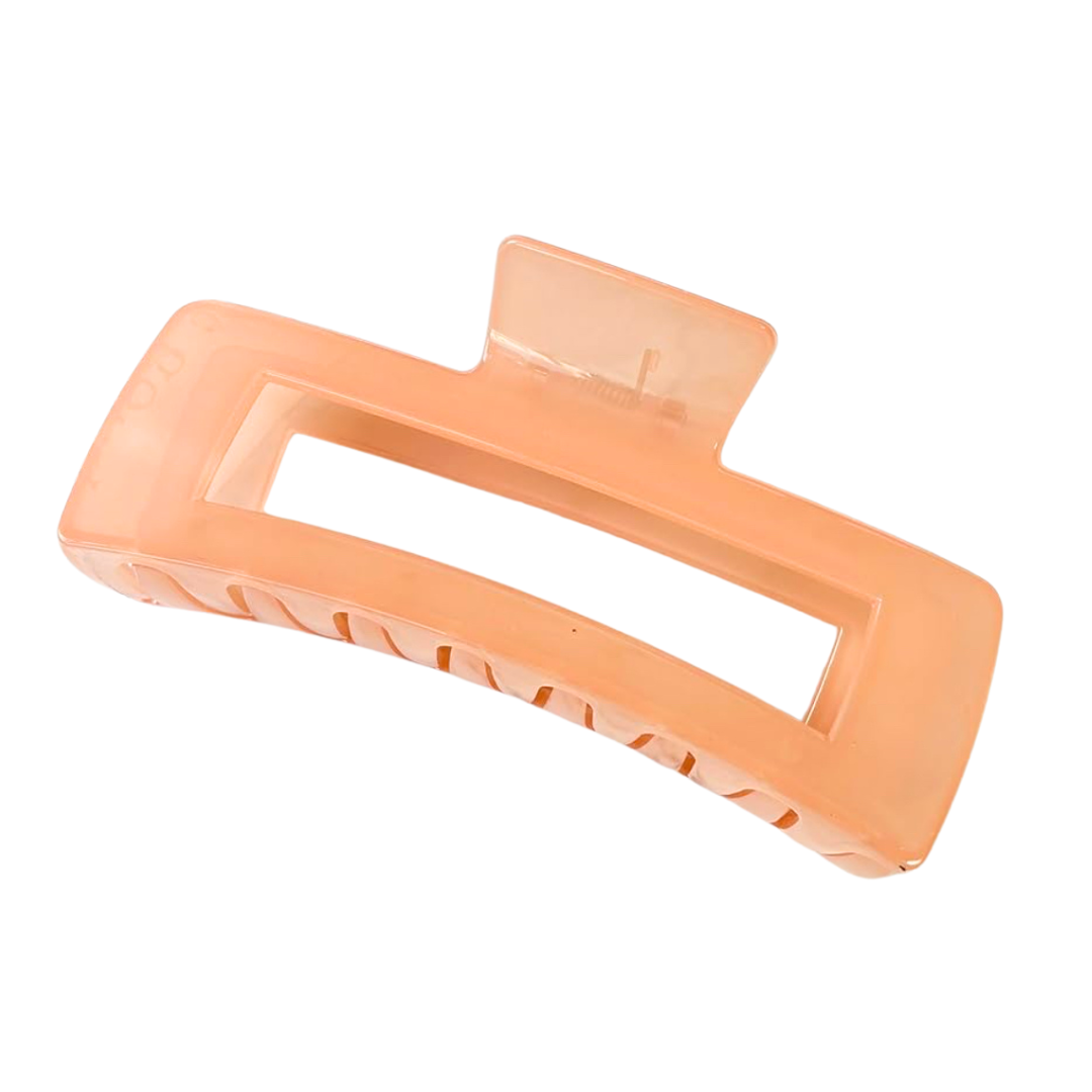 Jelly Peach Jumbo Claw Clip