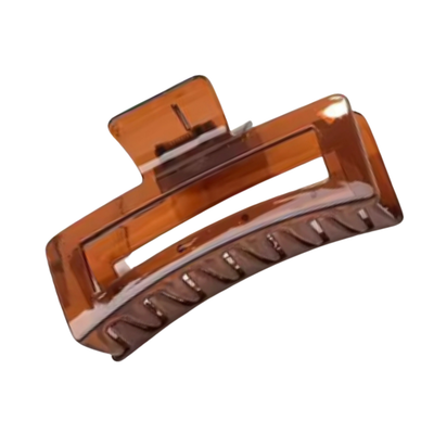 Brown Jelly Jumbo Claw Clip