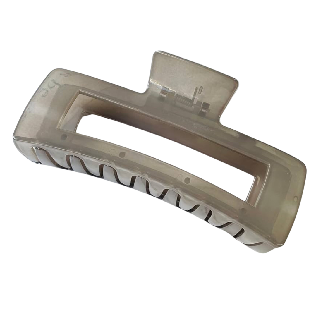 Gray Jelly Jumbo Claw Clip