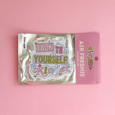 Talk To Yourself Kinder | Air Freshener | Green Apple