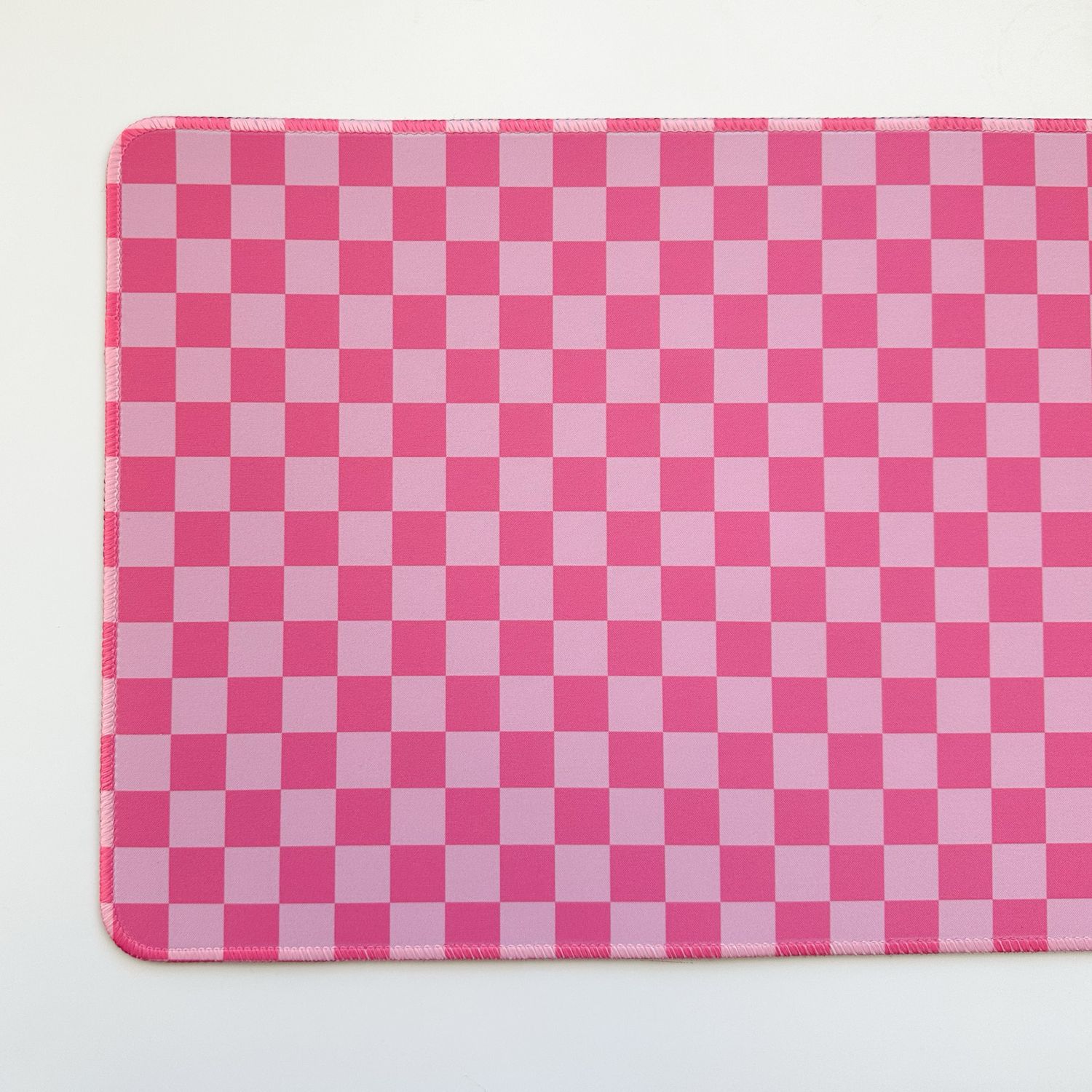 Pink Checker Desk Pad