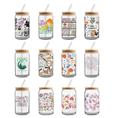 Glass Cans &amp; Straws