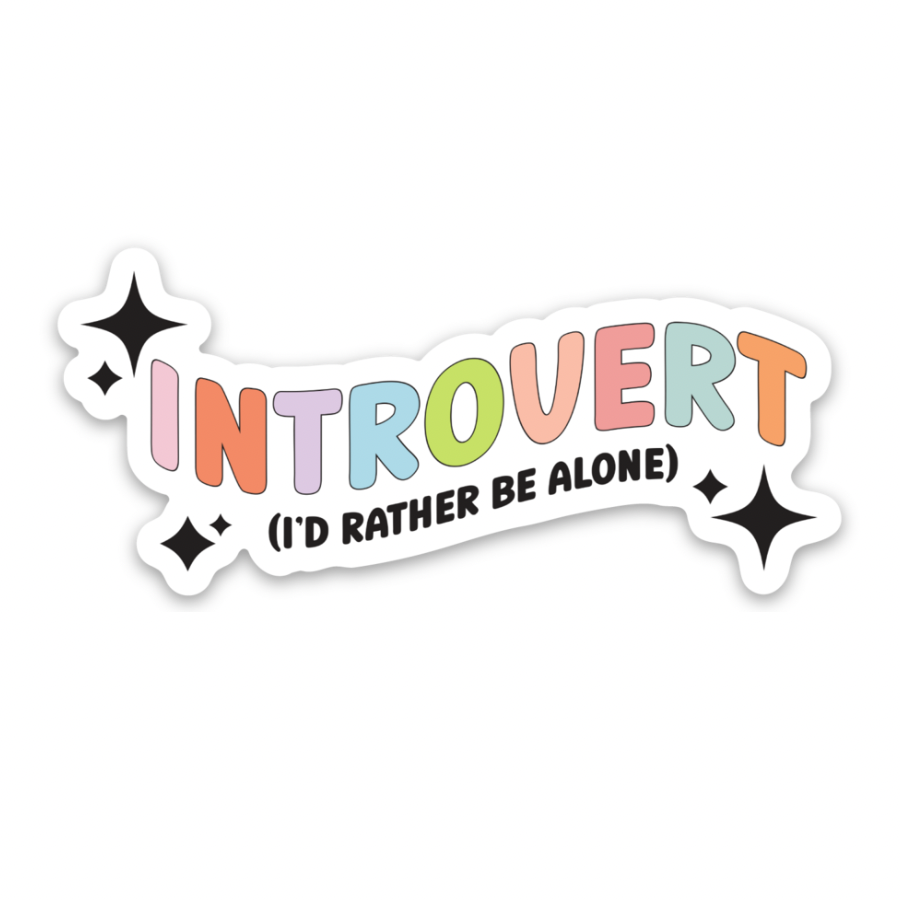 Introvert | Weatherproof Sticker