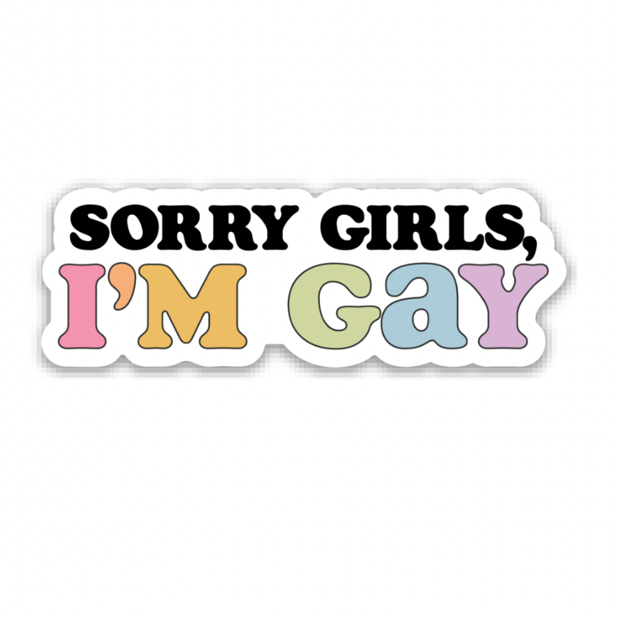 Sorry Girls, I’m Gay | Weatherproof Sticker