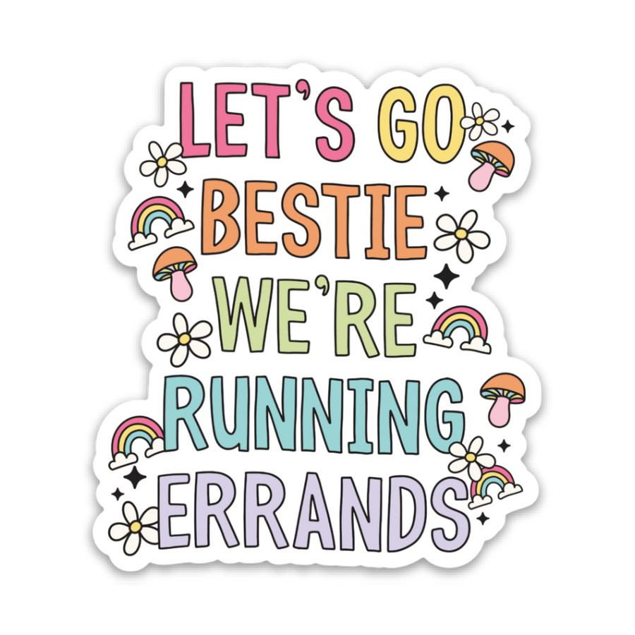 Running Errands | Weatherproof Sticker