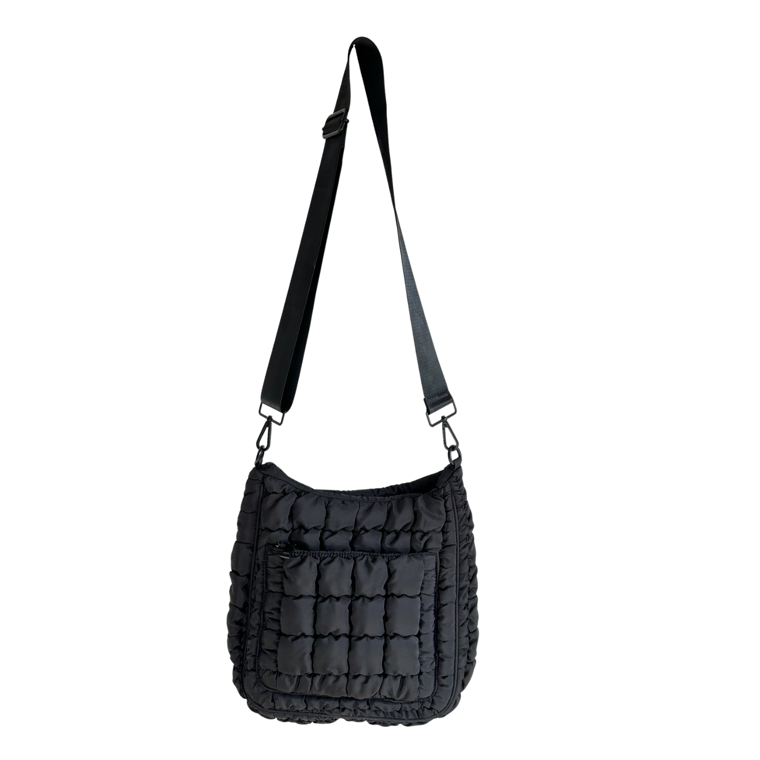Black Puffer Cross Bag