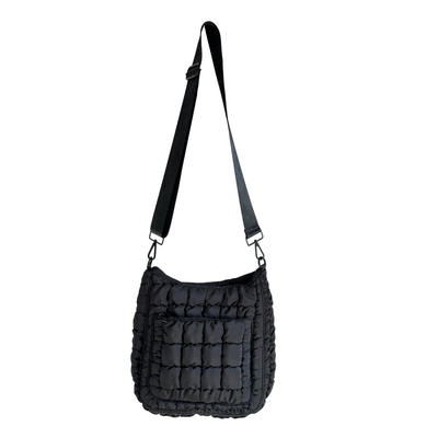 Black Puffer Cross Bag