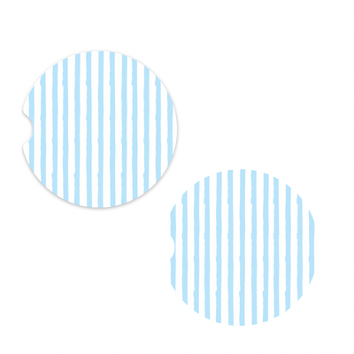 Blue Stripe | Car Coaster Set