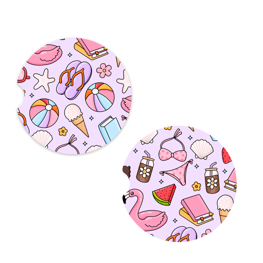 Summer Fun | Car Coaster Set
