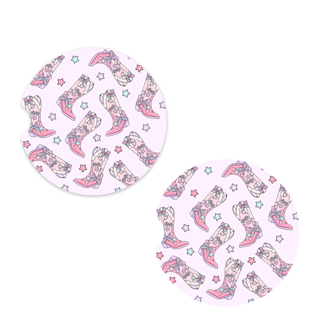 Cow Girl | Car Coaster Set