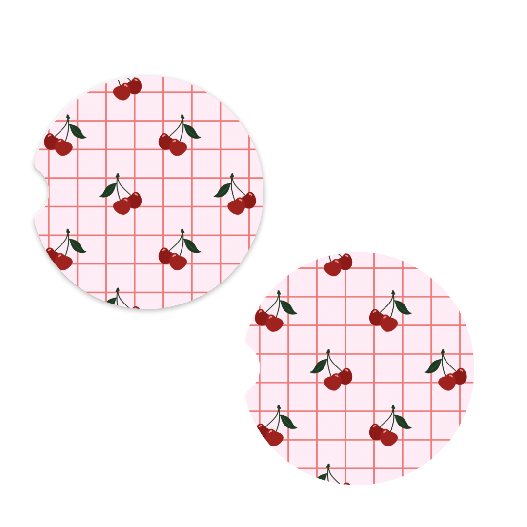 Cherry | Car Coaster Set