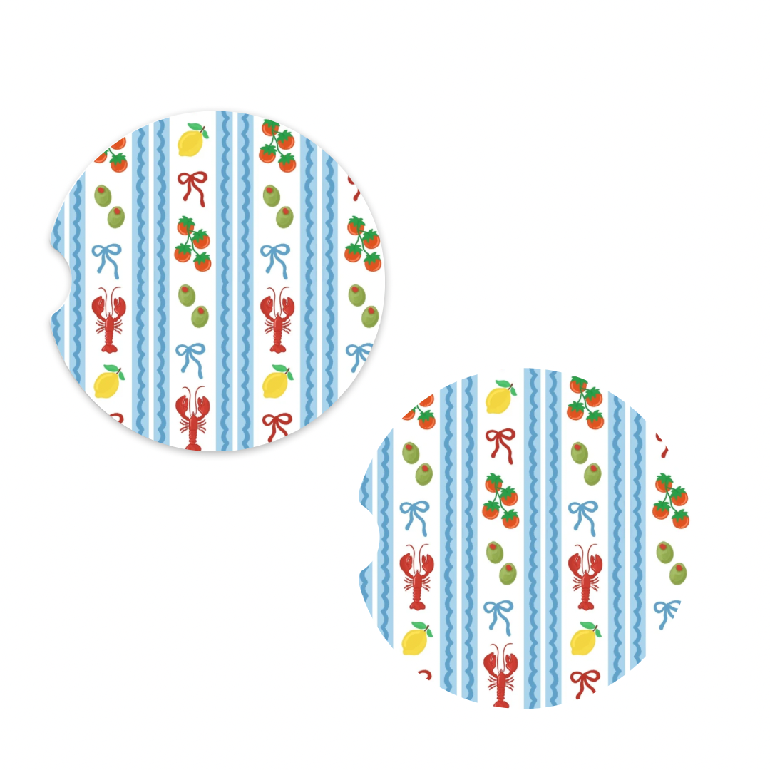 Maritime Summer | Car Coaster Set
